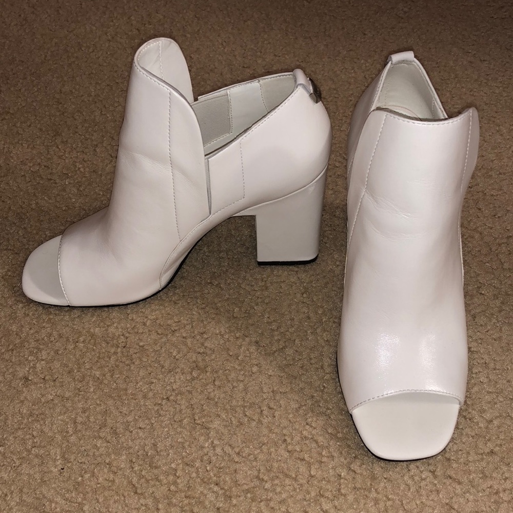 Calvin Klein White Ankle Boots
